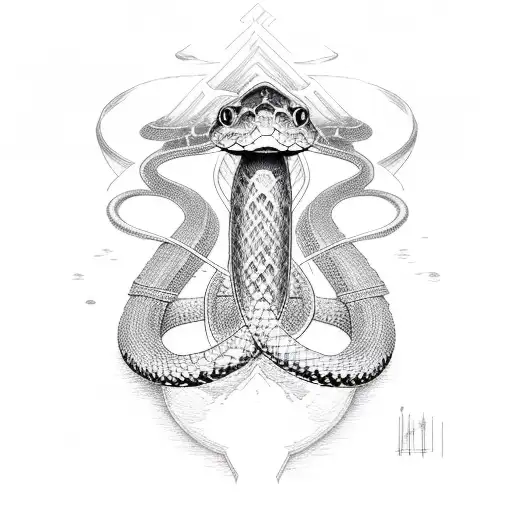 Christian Cross Water Snake