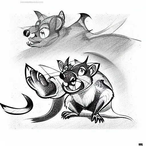 Cartoon Tasmanian Devil