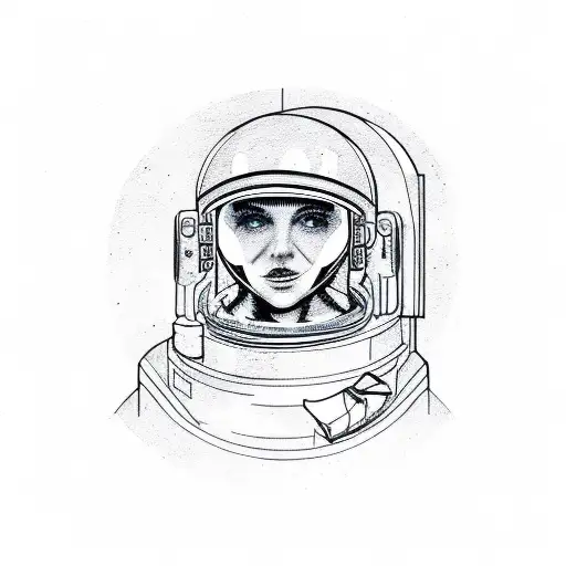 Astronaut With Broken Helmet