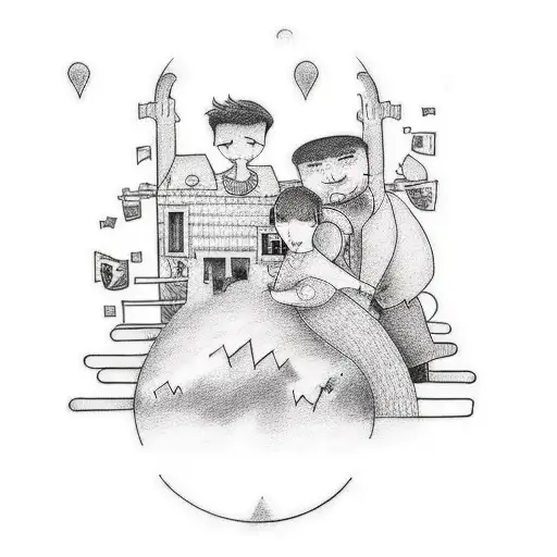 A Tattoo Combining The Lyrics Of The Neighborhood With A Love Theme