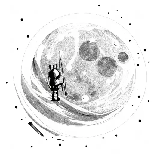 Moon With Constellation