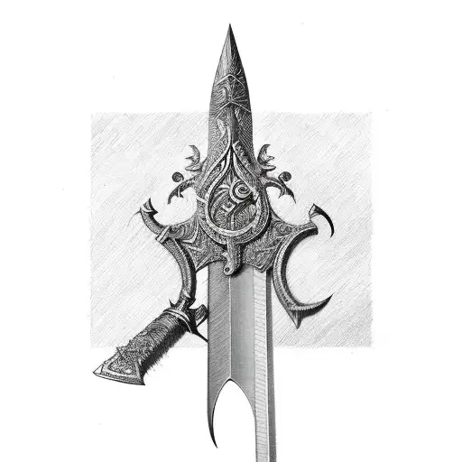 Sword And Reed Stalk