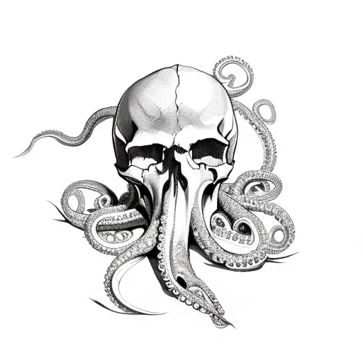 Skull And Octopus