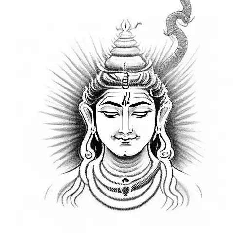 I Want A Tattoo Of Lord Shiva In Meditation Sitting On A Snake