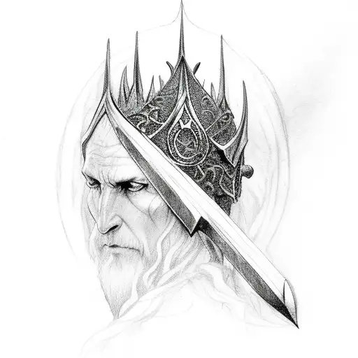 Beren Cutting A Silmaril From Morgoth's Crown