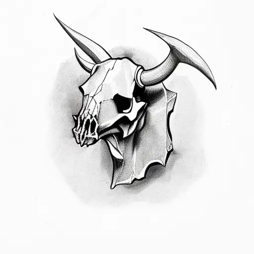Gothic Bull Skull Bdsm