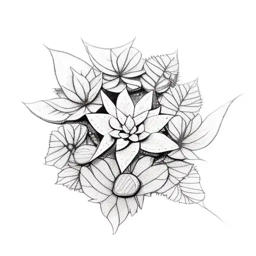 A Close-up Photograph Of A Unique Plant Displayed As A Sketch