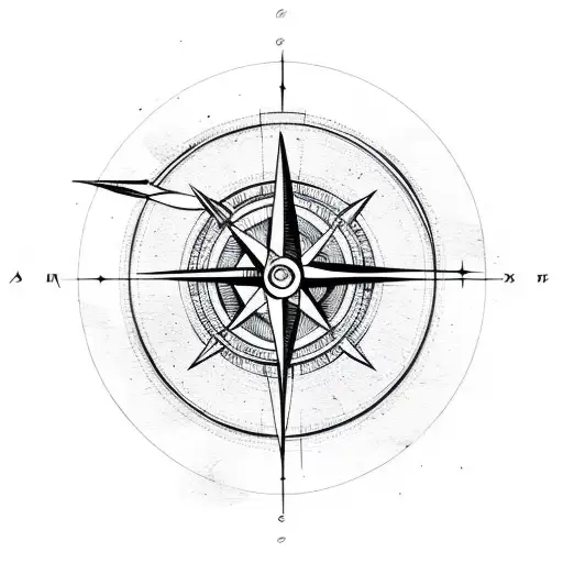 Arrow With Compass