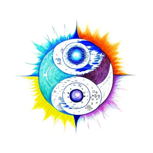 Yin Yang Sun And Moon