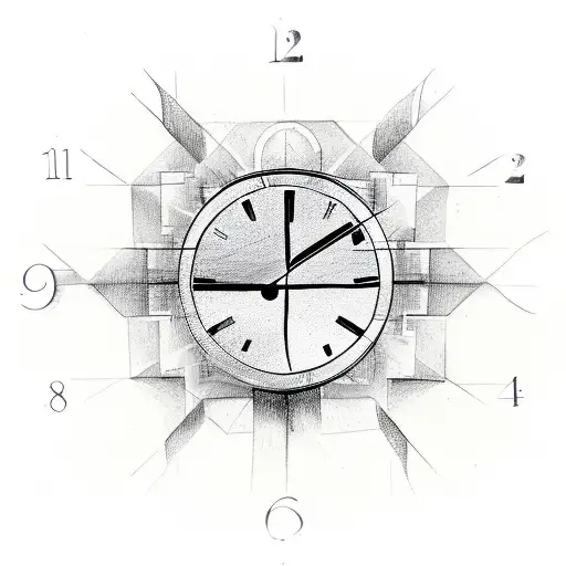 Clock With A Christian Cross