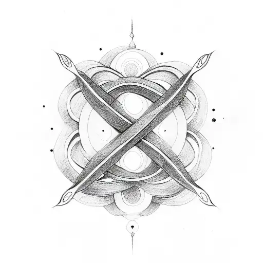 Infinity Symbol With Life And Death