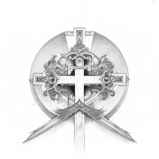 A Cross With A Angle Wing