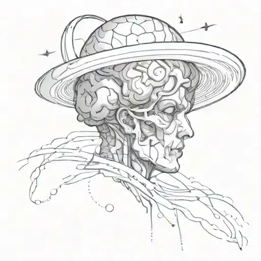 Brain With Saturn Ring