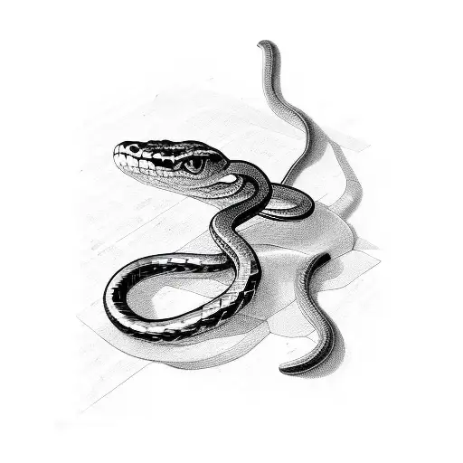 Snake Going Around Gun