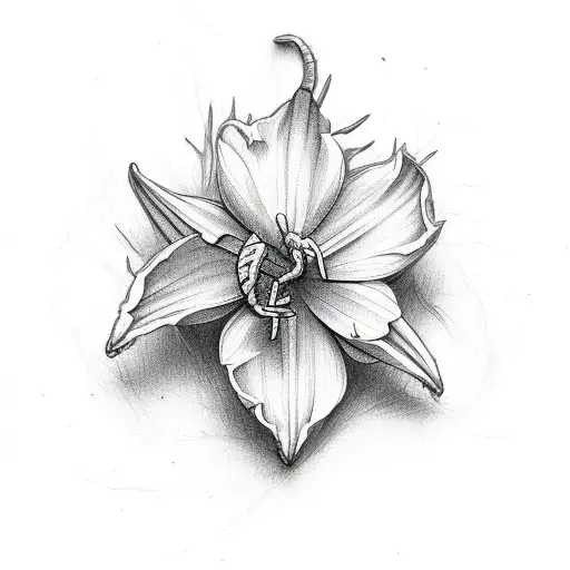 Scorpion And Daffodil