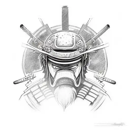 Samurai Tatuado Con Zapatos Vans Y Un Spray En La Mano