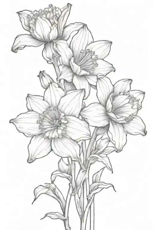 Daffodil Daisy Poppy Morning Glory Flowers