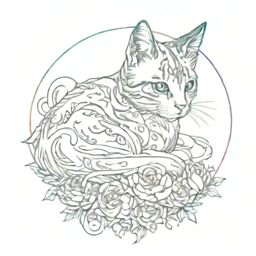 Malenia Elden Ring With Bi Colour Cat