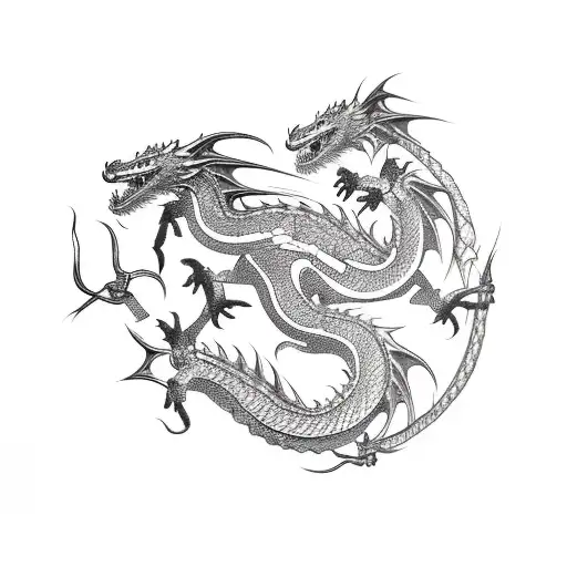 Three Dragons And Little Bull