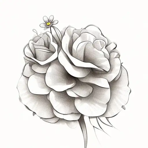 Dainty Ribbon With Flowers