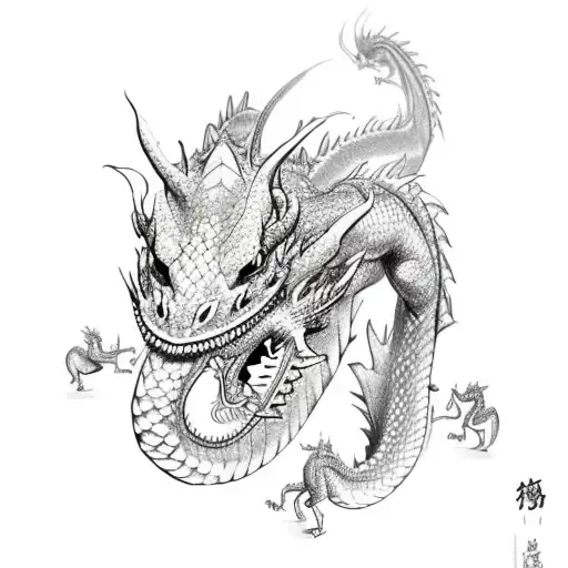 Three Dragons And Little Bull