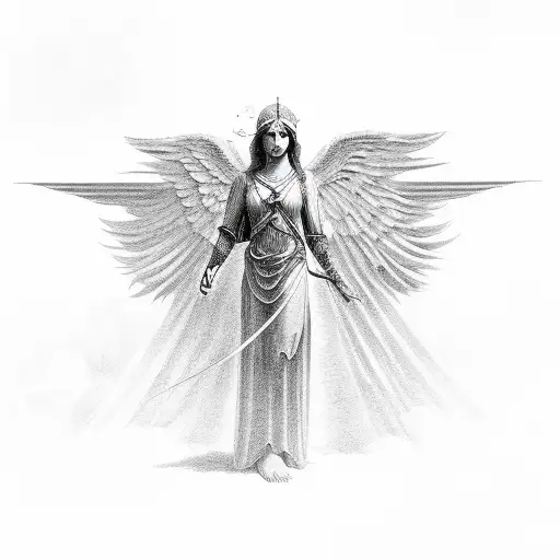 Gaurdian Angel Watching Over Man