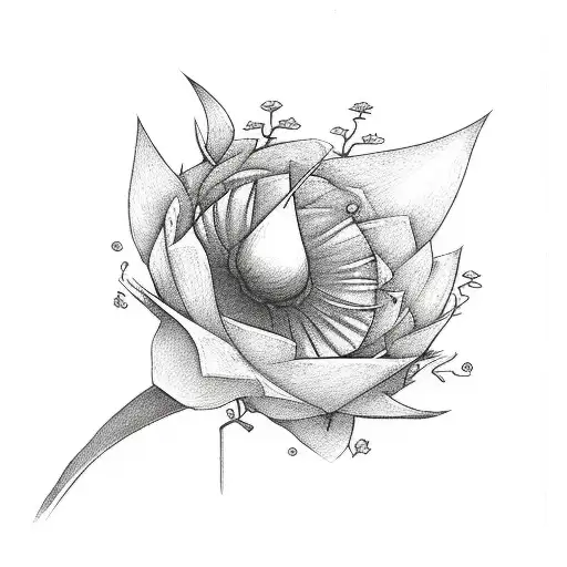 A Sword With Flowers Growing Out The Bottom With Miyamotu Mushashi Quotes