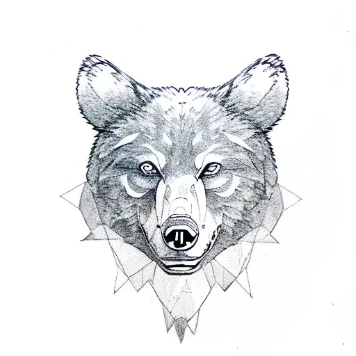 Bear With Wolf Sleeve