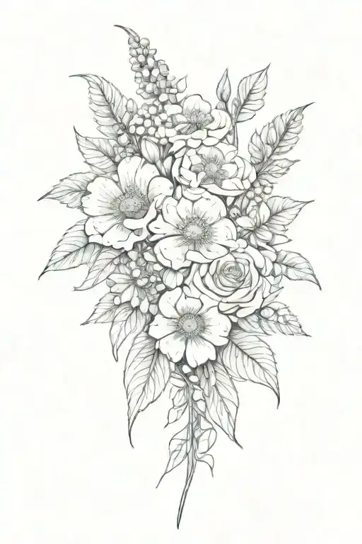 Birth Flower Bouquet