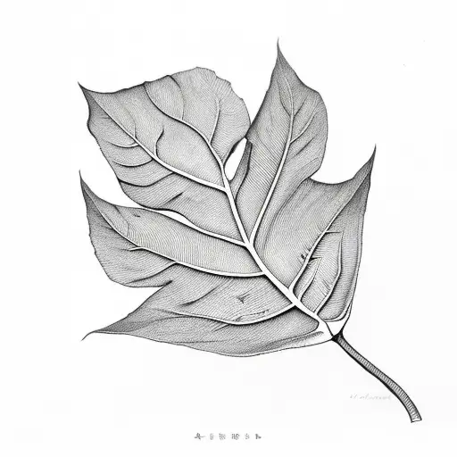 Alocasia Leaf Thin Line