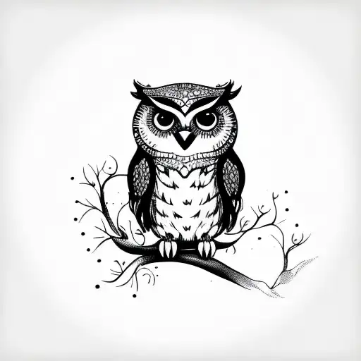 Cute Light Owl