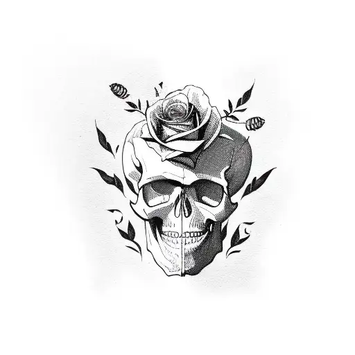 Skull And Roses