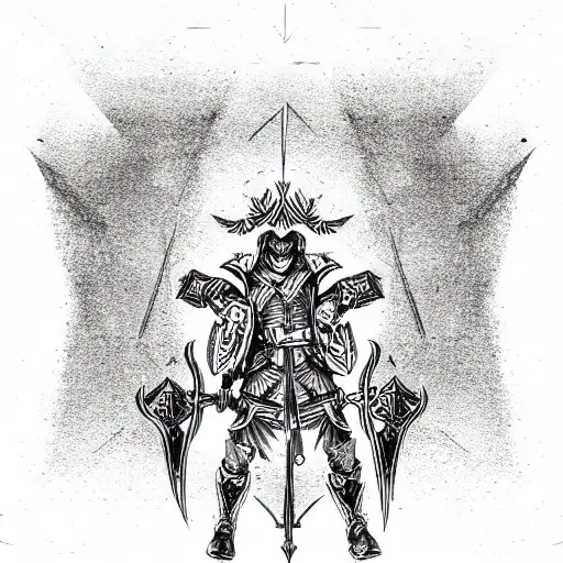 Ace Of Spades Card Spartan Design