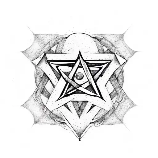 Pentagram With The Circle Around It That Says Rock And Roll Buckaroo