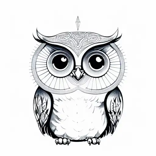 Cute Light Owl