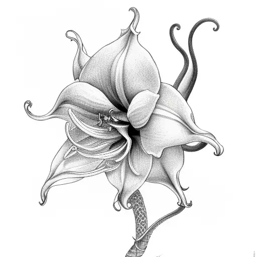 Amaryllis With Snake