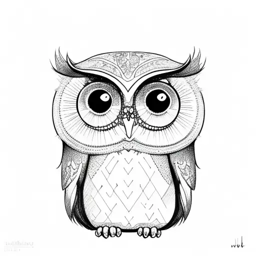 Cute Light Owl