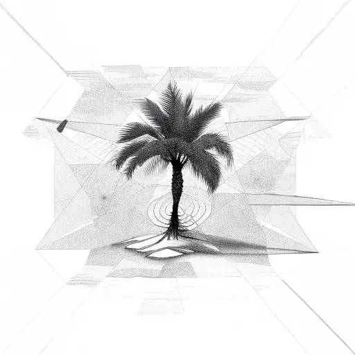 Palm Tree With Triangle