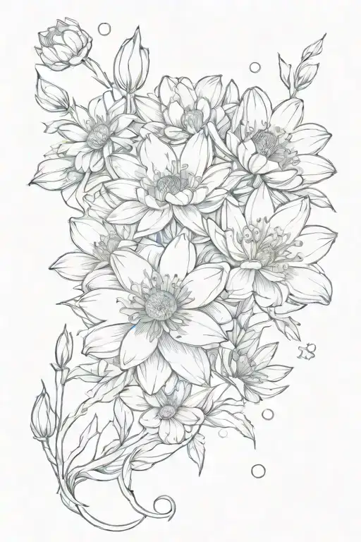 Cosmos Water Lily Daisy Chain