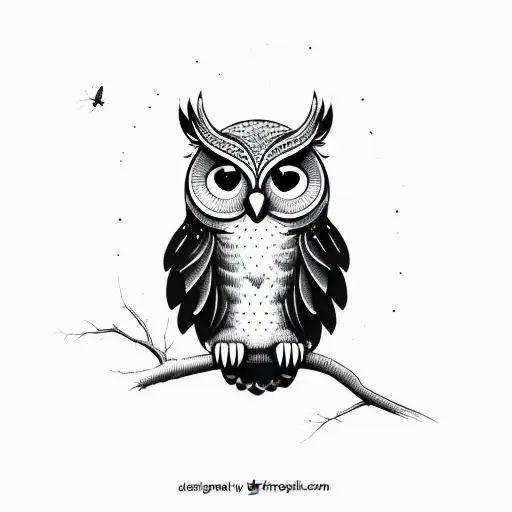 Cute Light Wings Owl