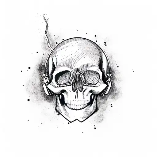 Exploding Skull With Music