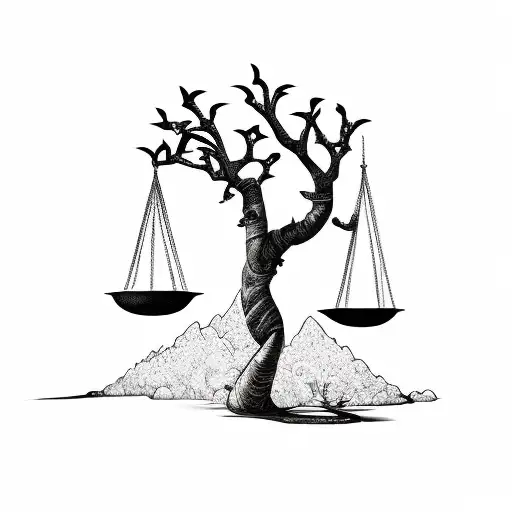 Lady Justice Bonzai Tree