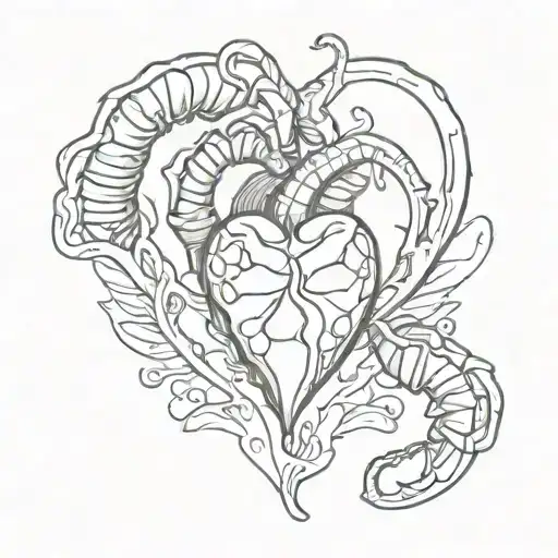 Scorpio And Heart