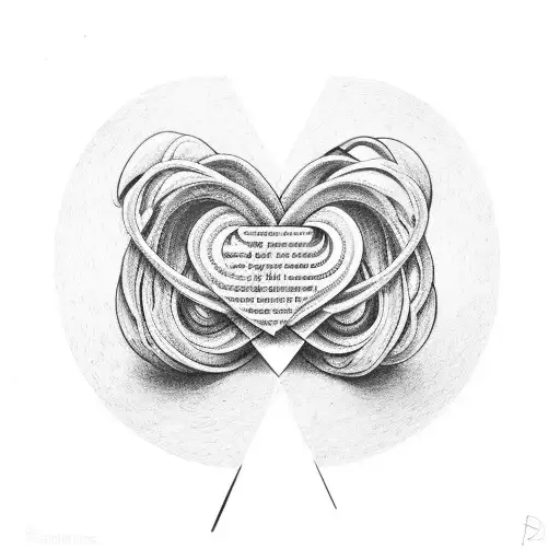 Infinity Sigle With A Heart And The Word Dada