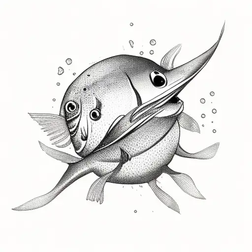 Small Cute Fish Jumping Out Of Water