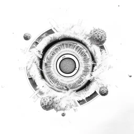 Black Hole Consumes And White Hole Produces