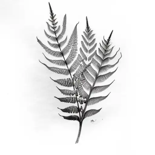 Sword Ferns And Leaves