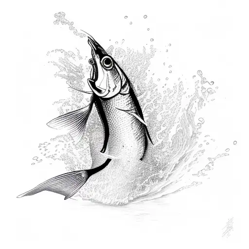 Fish Jumping Out Of Water