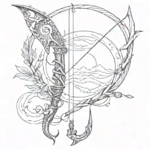 Nautical Bow And Arrow