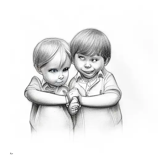 Sketch Of Mom And Larry Carol 67 Holding Hands